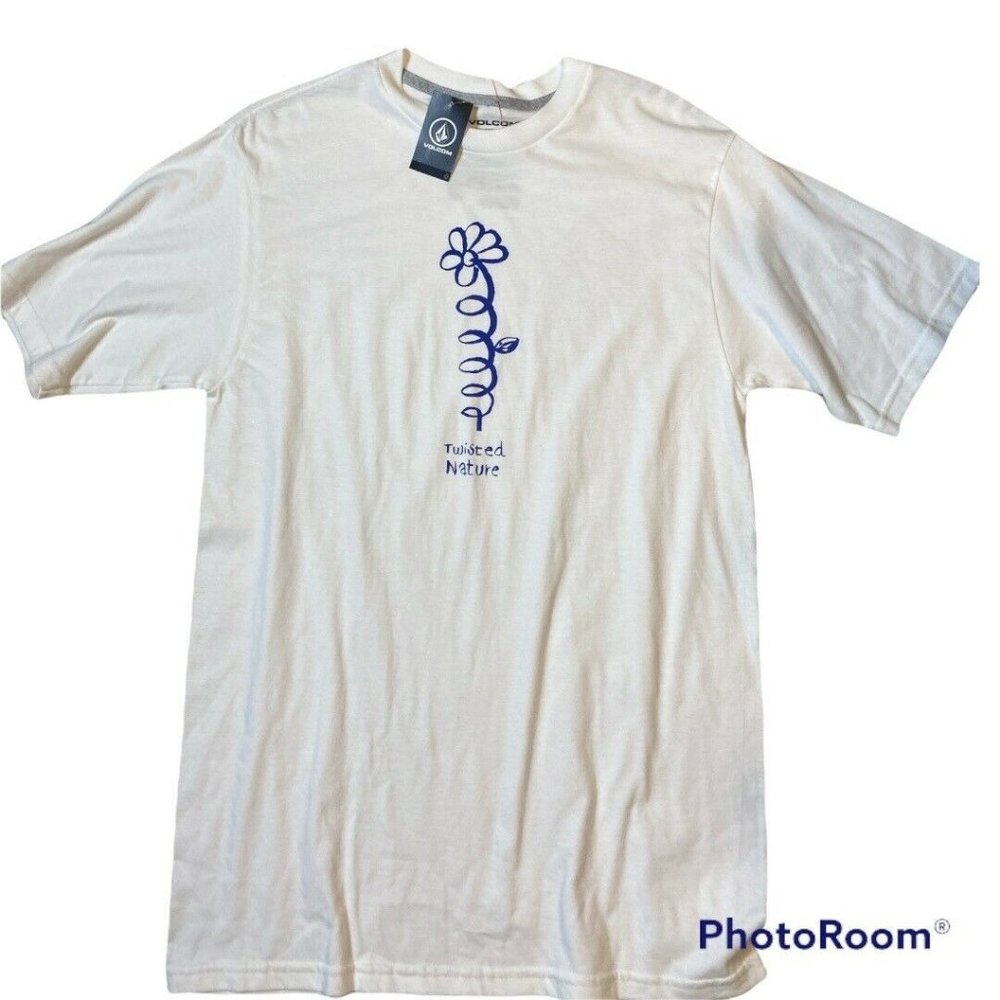 Volcom Twisted Nature Graphic Tee Shirt Size Medium NWOT - Picture 1 of 3